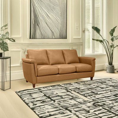 Canapé en cuir véritable 79 po Rambrij