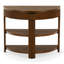 Christy Reeded Half Moon Console Table-1814622414