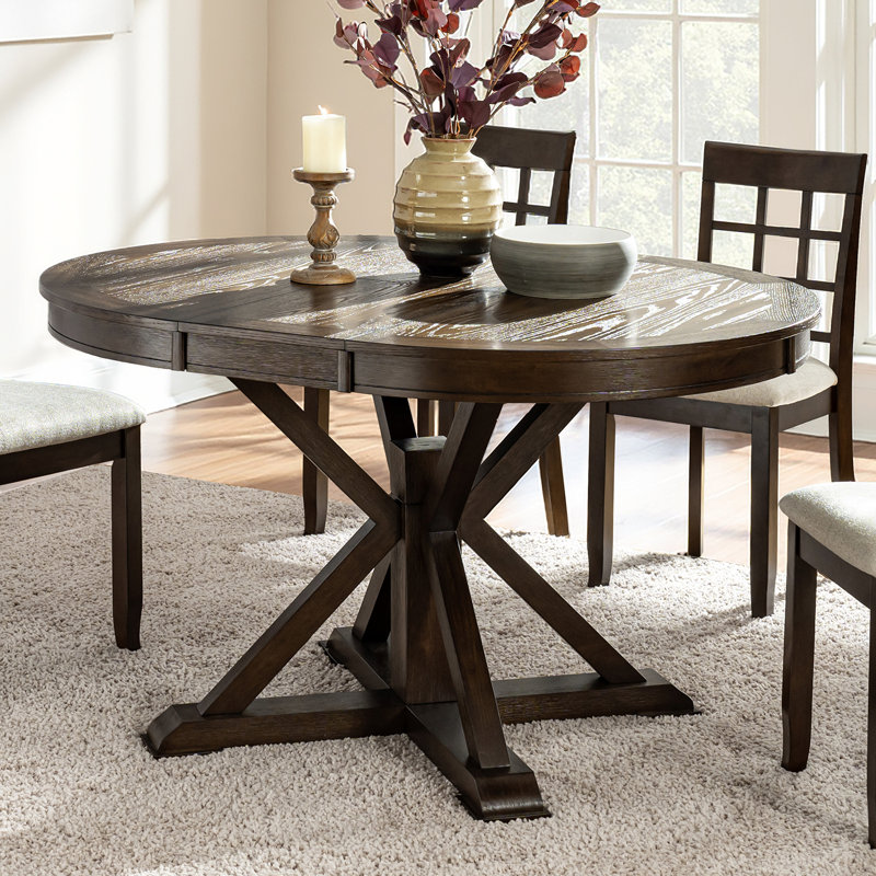 Florencia 42''W Transitional Invisible Stretch Board Dining Table with Stable Support
