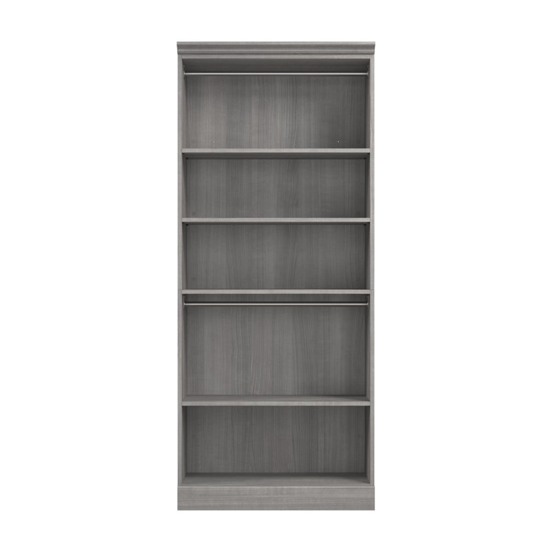 Système de rangement pour garde-robe l 36 po Alvaretta, Gris platine