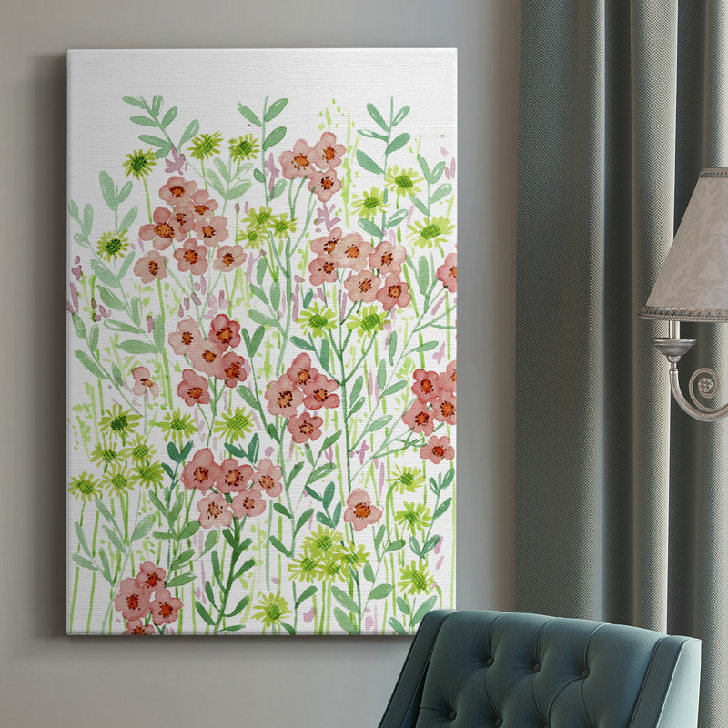 «Wall Flowers I», impression sur toile tendue, H 27 po x l 16 po x P 1 po