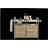 Outdoor bar table, wicker bar cart with cabinet, top deck service cart, with ice bin, lockable wheels, side basket for garden, poolside, and backyard, beige-96764675