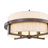4-Light Dimmable Drum Chandelier