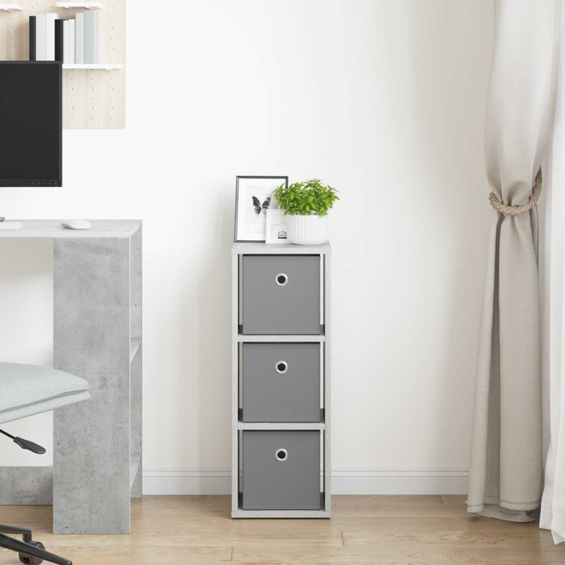 25.5cm Sideboard, Concrete Grey