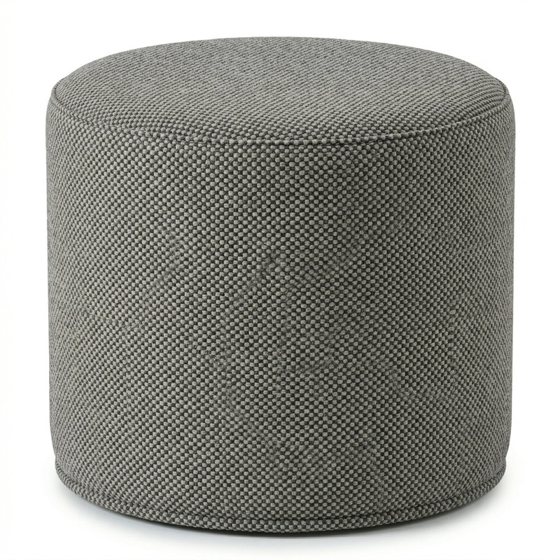 Berlin Gardens Lilly Hive 20" Round Pouf, Gray