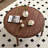 Black walnut round end table-107124058