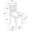 Chaises de salle à manger charmantes en chêne clair avec dossier quadrillé et revêtement en lin doux, parfaites pour une assise décontractée et confortable (Chaise seule)