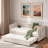 Upholstered Daybed With Trundle, Usb Port And Side Pockets-1367524562