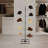 Metal Hat Rack Rotating Hat Display Rack Black-130728191