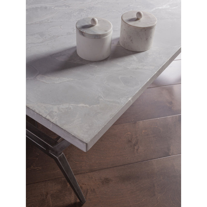 Cirro 50" Gray Scagliola Stone Rectangular Cocktail Table
