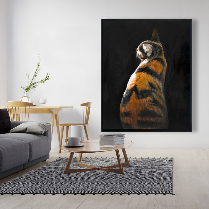 Spotted Cat Print On Canvas