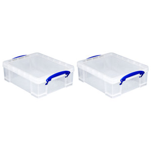 Ensemble de bacs de rangement en plastique (Ensemble de 2)