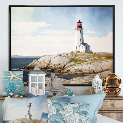 Phare de l'océan - reproduction sur toile