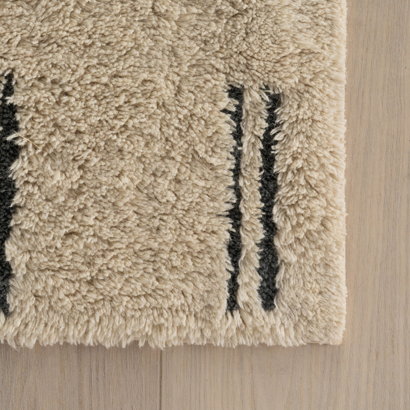 Vina Handmade Washable Wool Rug, Rectangle 5' x 8'