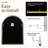 Malisa Contemporary Arched Bathroom Vanity Mirror | Stainless Steel Thick Frame-897300496-889773302