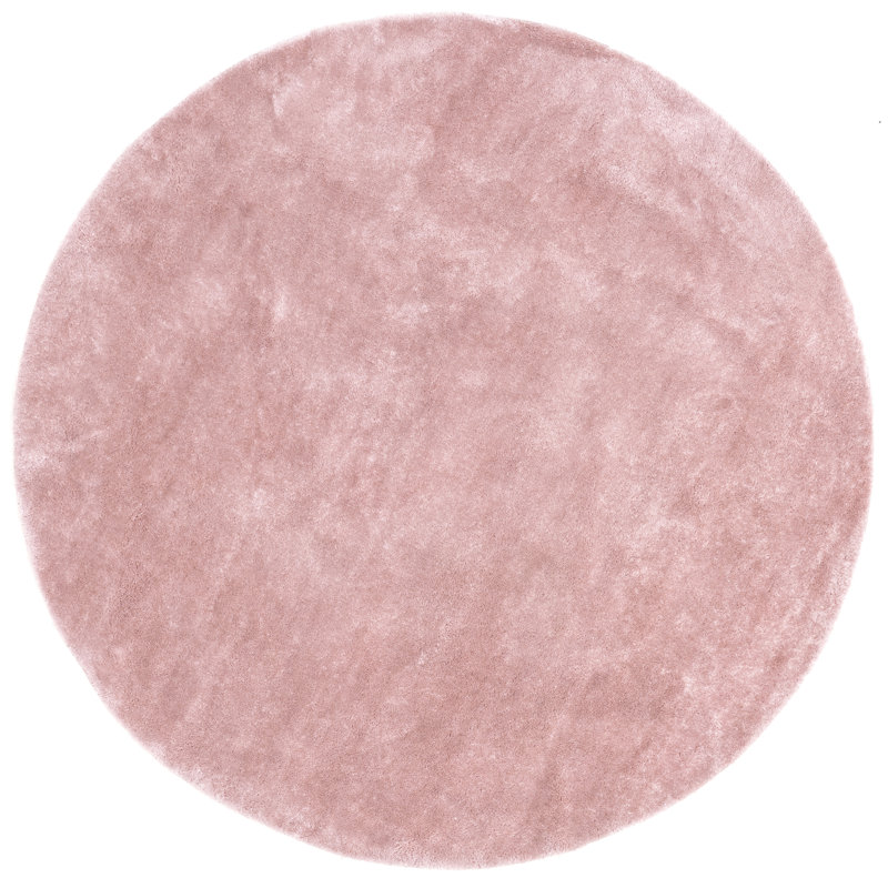 Solid Colour Shag Area Rug, Round 122cm