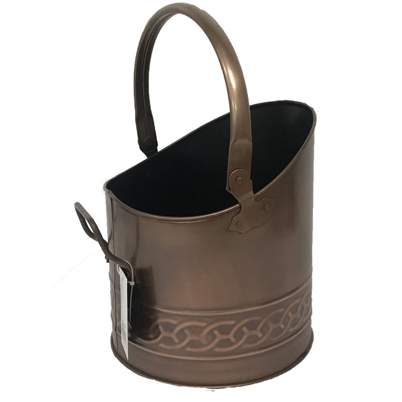 Sianna Steel Log Carrier, Antique Copper