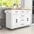 Wooden Kitchen Island with Storage Drawers, Shelves, Charging Station and Drop Leaf-1364147364