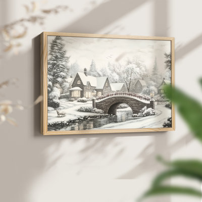 Art de Noël - CMxxx - reproduction encadrée - réversible