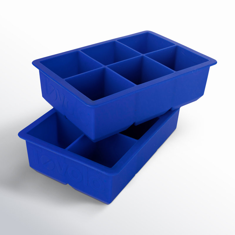 King Cube Ice Tray Set of Two, Blue