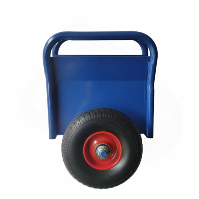 Super Weight 1000 LBS Heavy Duty Panel Dolly, Slab Dolly, Two Nice Handles, 10" Solid Rubber Tires,, All-Terrain Movement for Heavy Drywall Sheet & Door Material (Blue)