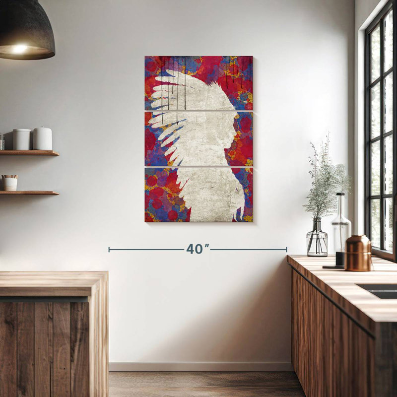Lelar Abstract Indian, 38" H x 24" W