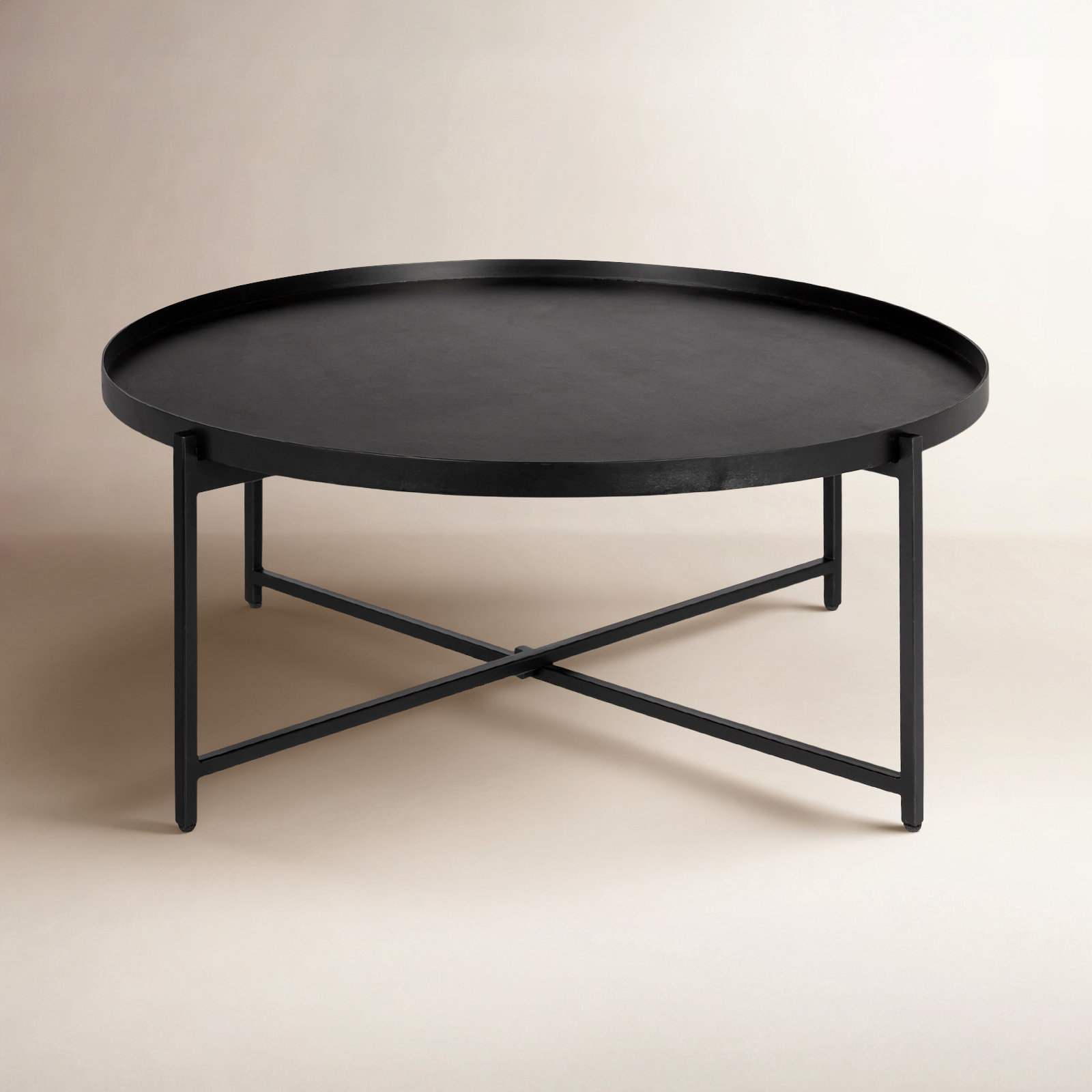 Esma Metal Coffee Table, 14" H x 32" L x 32" W