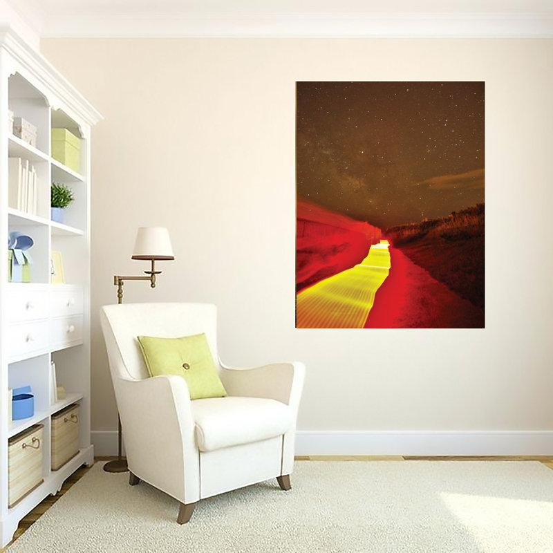 «Painted Path» par Joseph Elliot - reproduction de photo, H 32 po x l 24 po x 1,5 po, Toile tendue, Pas de tapis