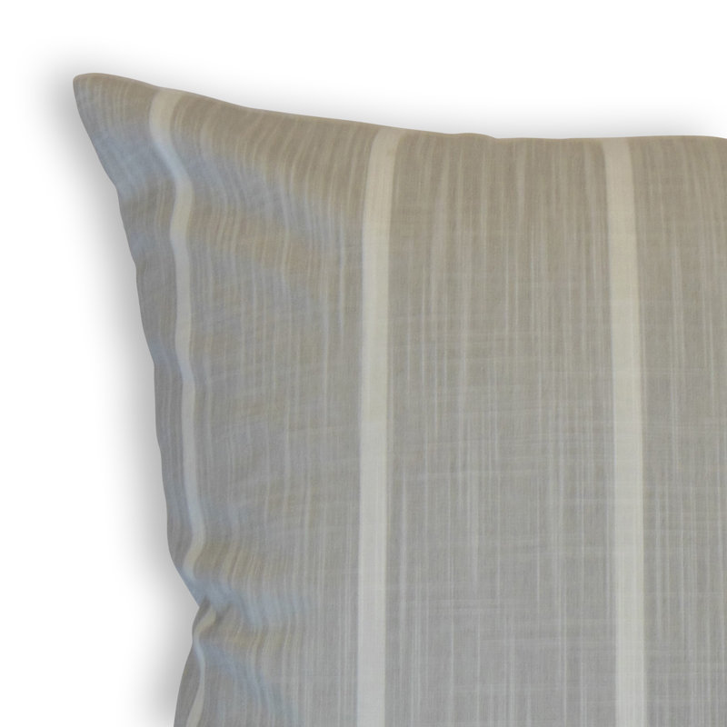 Coussin en coton Simona, Hauteur (26 po) x largeur (26 po), Gris foncé