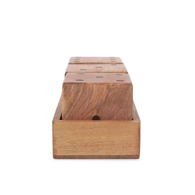 Lady Luck Wooden Dice Set and Tray