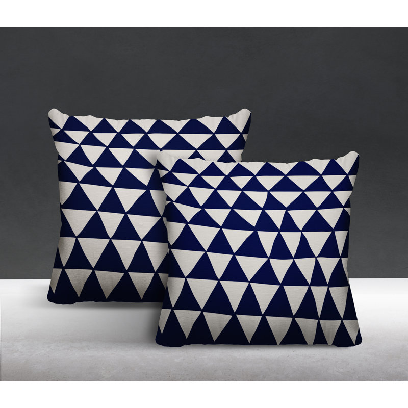  Coussin intérieur / extérieur, L 19 po x H 19 po, Bleu marine