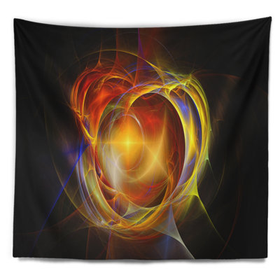 Explosion de supernova dans une tapisserie noire Abstract