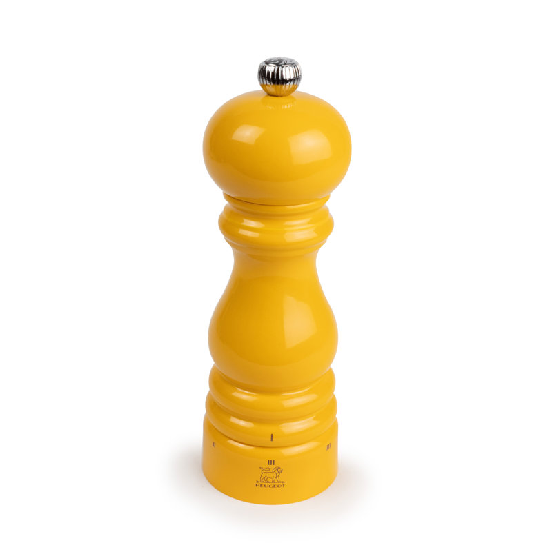 Peugeot Saveurs, Parisrama - Salt Mill, 18cm H x 5.9cm W x 5.9cm D, Saffron
