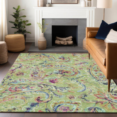 Premium Machine Washable Prisco Aloe Rug