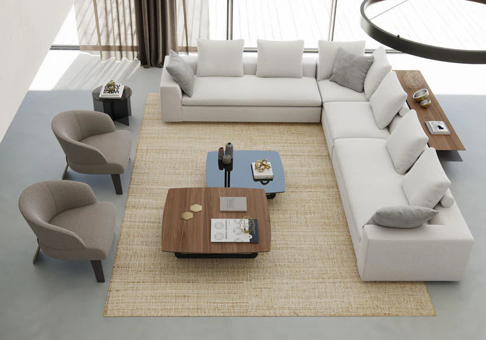 Belvedere Solid Wood Top Nesting Coffee Table