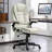 6 Point Vibrating Massage Office Chair With Heat, Microfiber High Back Executive Office Chair With Reclining Backrest, Padded Armrests And Remote-121883454