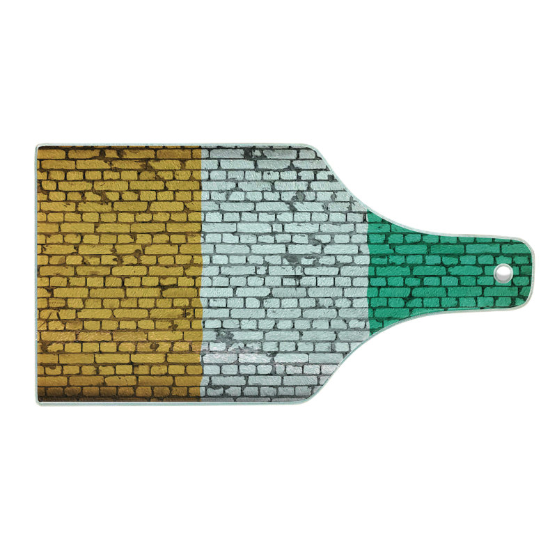 Planche à découper Ambesonne ivoire ivoire gris foncé