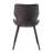 Moira Upholstered Side Chair in Dark Brown