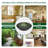 16.5" Circular Glass Bathroom Sink Vessel Sink with Pop-Up Drain and Faucet Combo-119283394