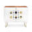 Emanuela Carratoni Moon and Sun on White 2 Door Credenza Cabinet-36710939
