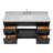 Hamlet 67'' Single Bathroom Vanity with Carrara Marble Top-93068172