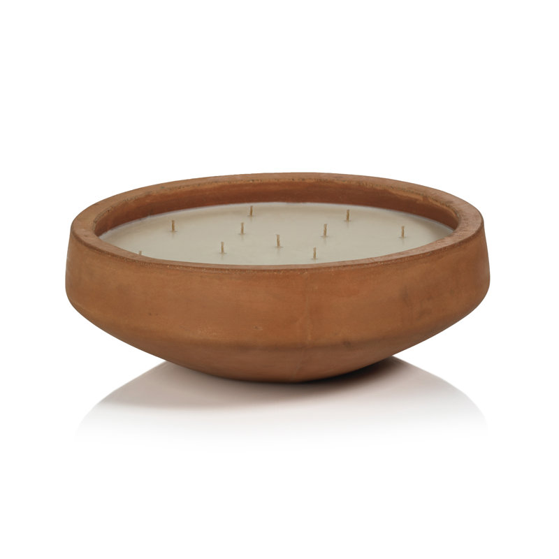 Verona Geranium Leaf & Spice Scented Jar Candle, 4.5" H x 13.5" W x 13.5" D