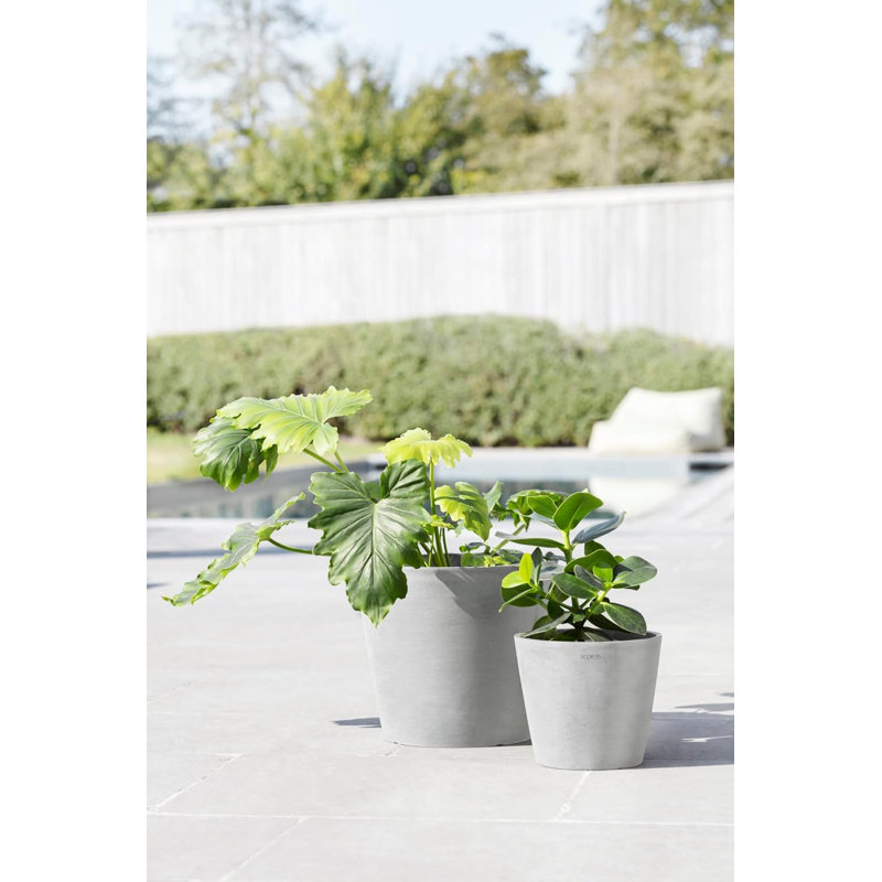 Remedios Pot Planter, White Gray