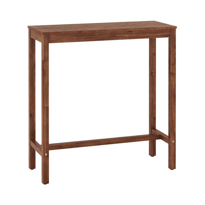 Table de bar Herstein, Brun teck, H 39 po x L 38 po x l 15 po