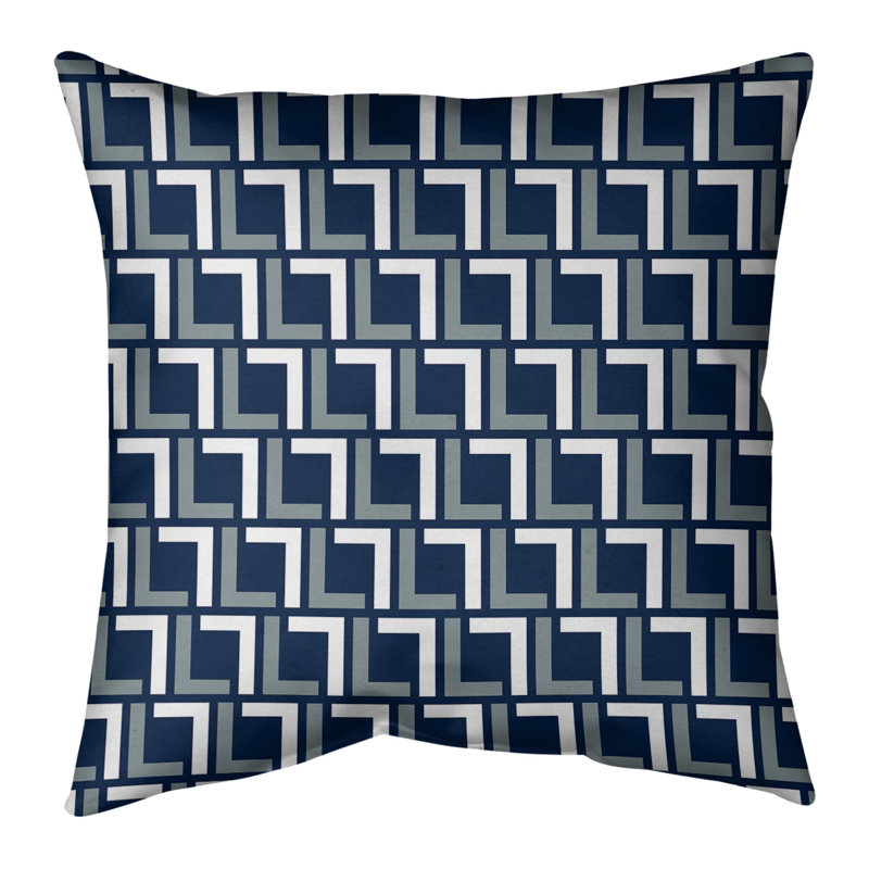 Housse de coussin Dallas Football, 18" x 18", Polyester filé, Bleu marine/blanc