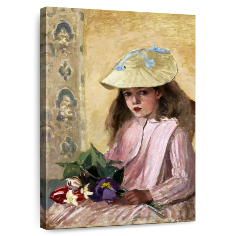 Portrait de Leisha, fille de l'artiste, 1872, H 12 po x l 8 po