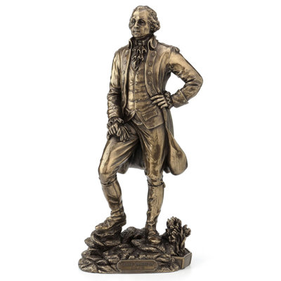 11.02 In H George Washington Figurine  Poly Resin