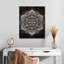 Impression sur toile noir et blanc Mandala-1381979266