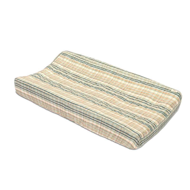 Quilted Plaid Change Pad Cover