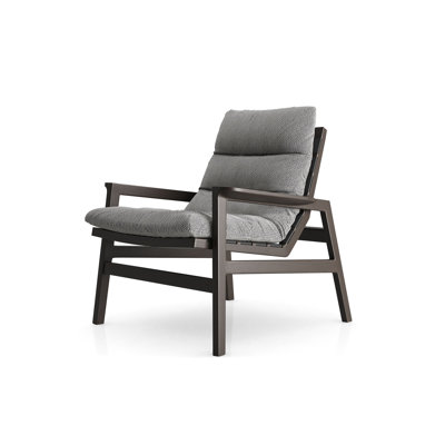 Fulton Lounge Chair In Mixed Marble Fabric